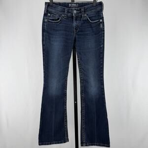 Silver Jeans Suki Surplus Bootcut Jeans Womens 28 Mid Rise Dark Wash